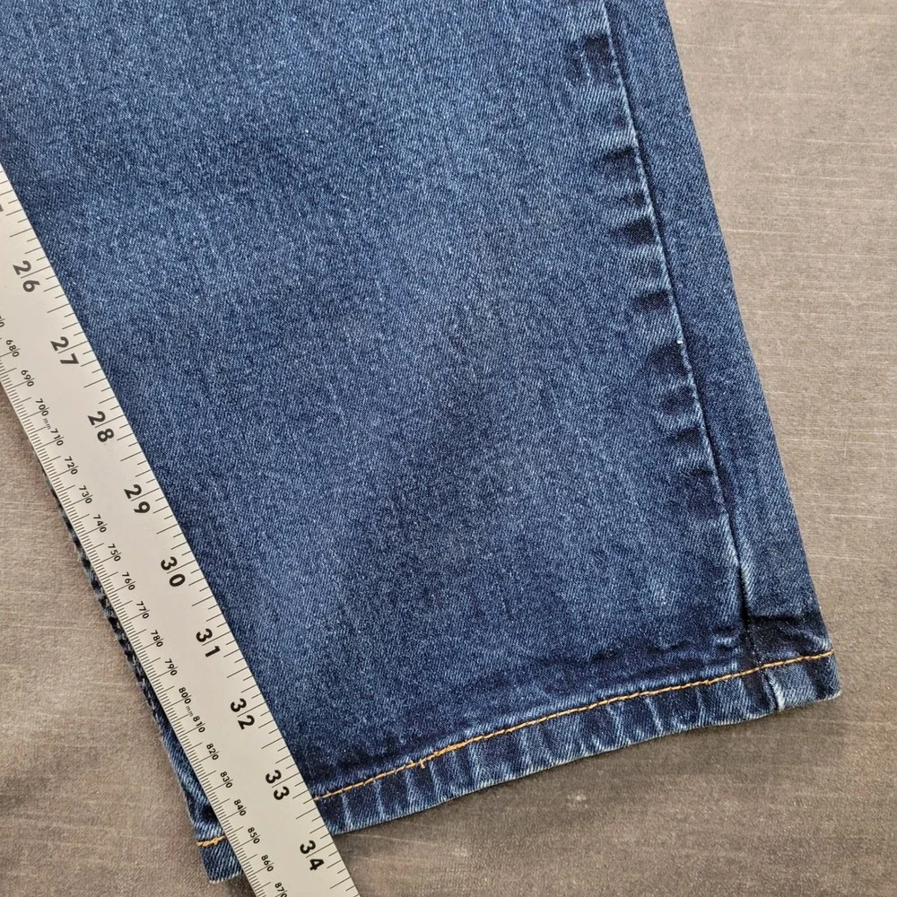 Levis 550 Y2K Relaxed Fit Tapered Leg Jeans Mens Actual Sz 38x34‎ Dark Wash Blue